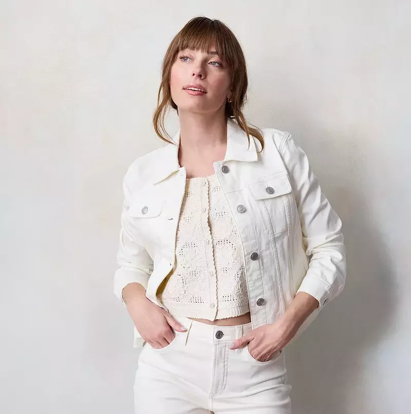 Women's Fashion LC Lauren Conrad Core Denim Jacket