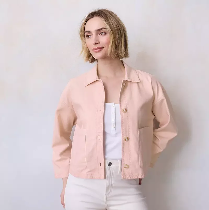 Women's Fashion LC Lauren Conrad Relaxed Femme Trucker Jacket