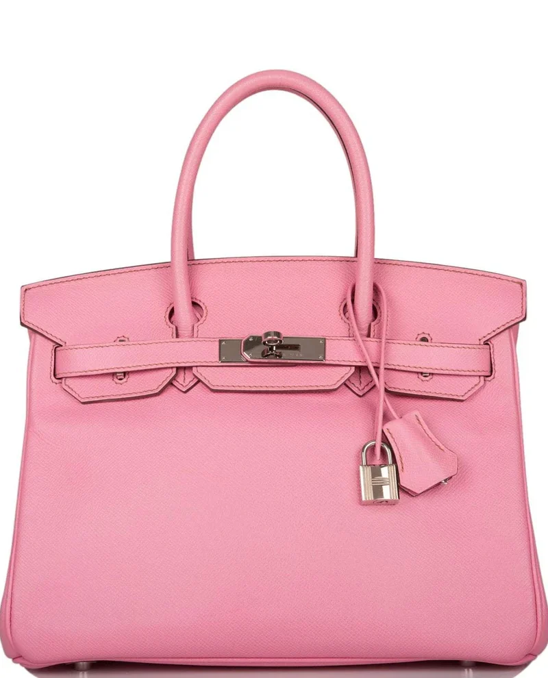 Women's Fashion Hermes Birkin 30 Bubblegum 5P Epsom Palladium Hardware