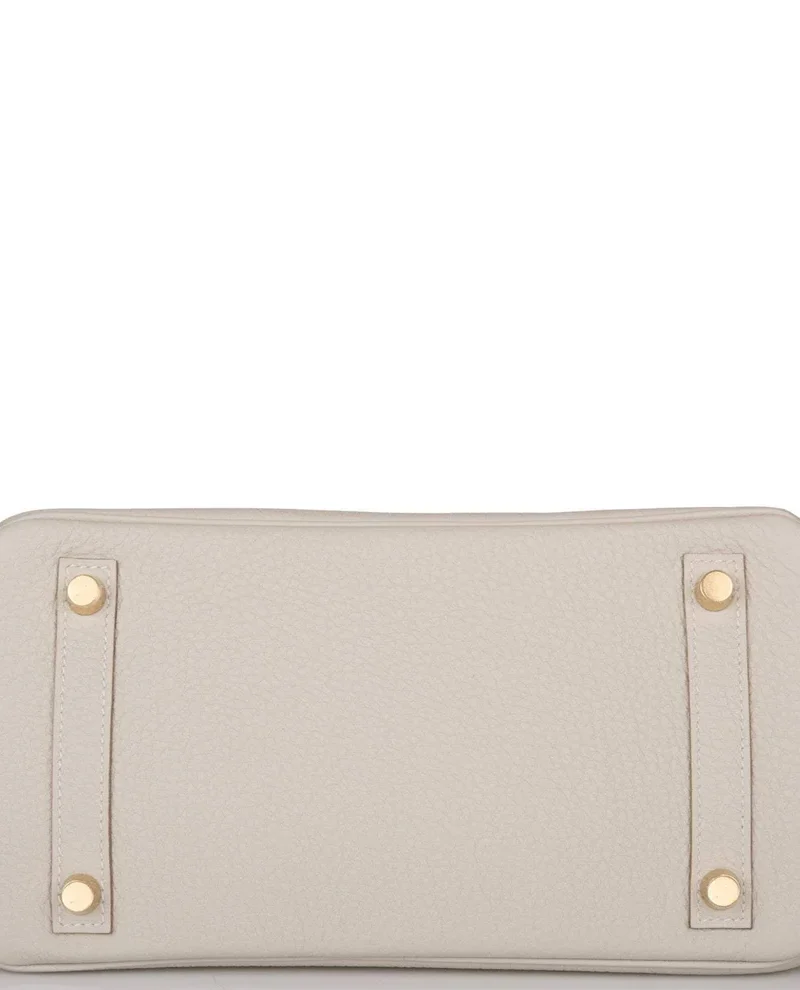 Women's Fashion Hermes Birkin 25 Gris Perle Togo Gold Hardware - Image 9