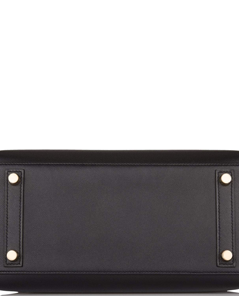 Women's Fashion Hermes Black Veau Madame Sellier Birkin 25cm Gold Hardware - Image 6