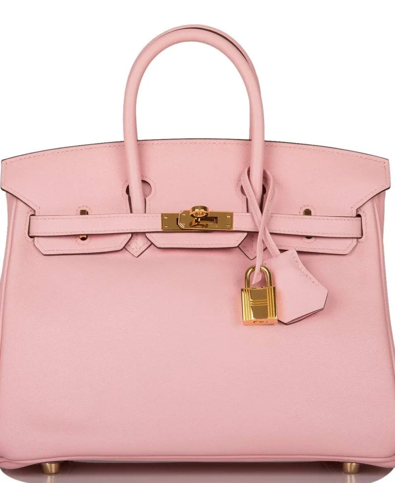Women's Fashion Hermes Birkin 25 Rose Sakura Swift Gold Hardware