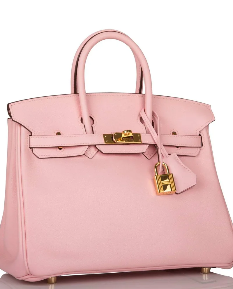 Women's Fashion Hermes Birkin 25 Rose Sakura Swift Gold Hardware - Image 2