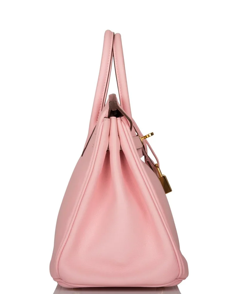 Women's Fashion Hermes Birkin 25 Rose Sakura Swift Gold Hardware - Image 5