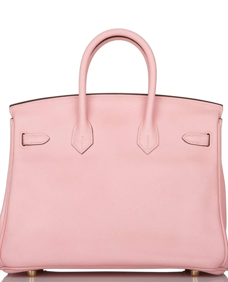 Women's Fashion Hermes Birkin 25 Rose Sakura Swift Gold Hardware - Image 3