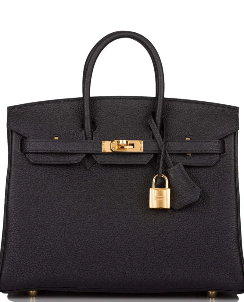 Women's Fashion Hermes Black Togo Birkin 25cm Gold Hardware