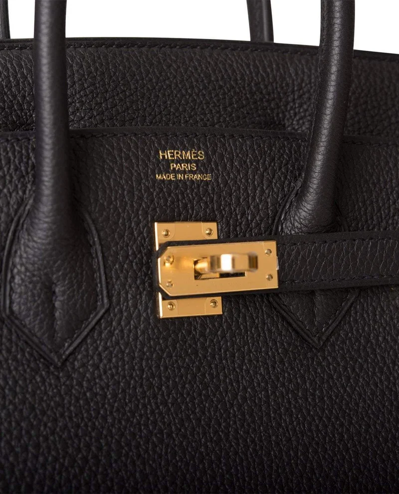 Women's Fashion Hermes Black Togo Birkin 25cm Gold Hardware - Image 4