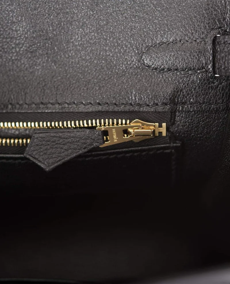 Women's Fashion Hermes Black Togo Birkin 25cm Gold Hardware - Image 3