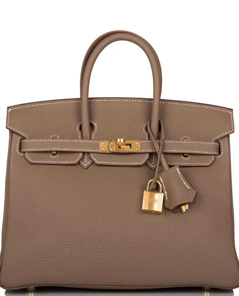 Women's Fashion Hermes Birkin 25 Etoupe Togo Gold Hardware