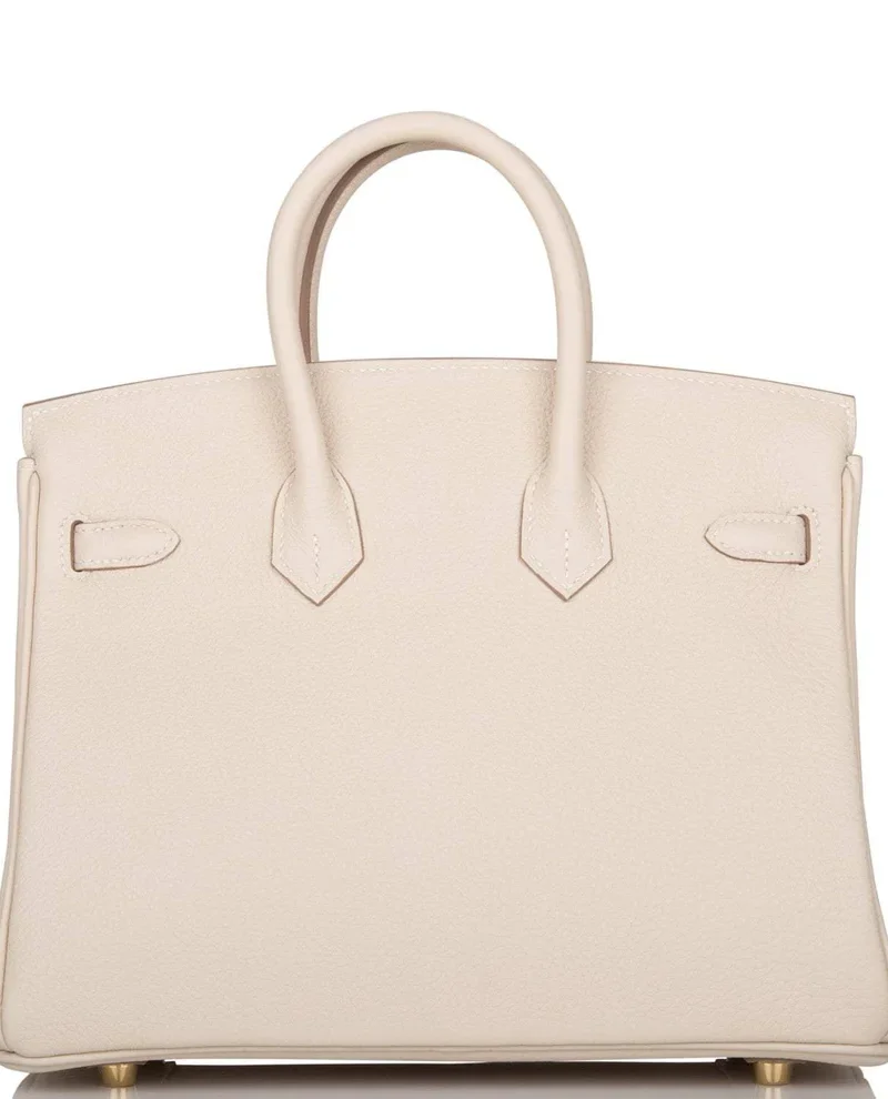 Women's Fashion Hermes Birkin 25 Craie Togo Gold Hardware - Image 3