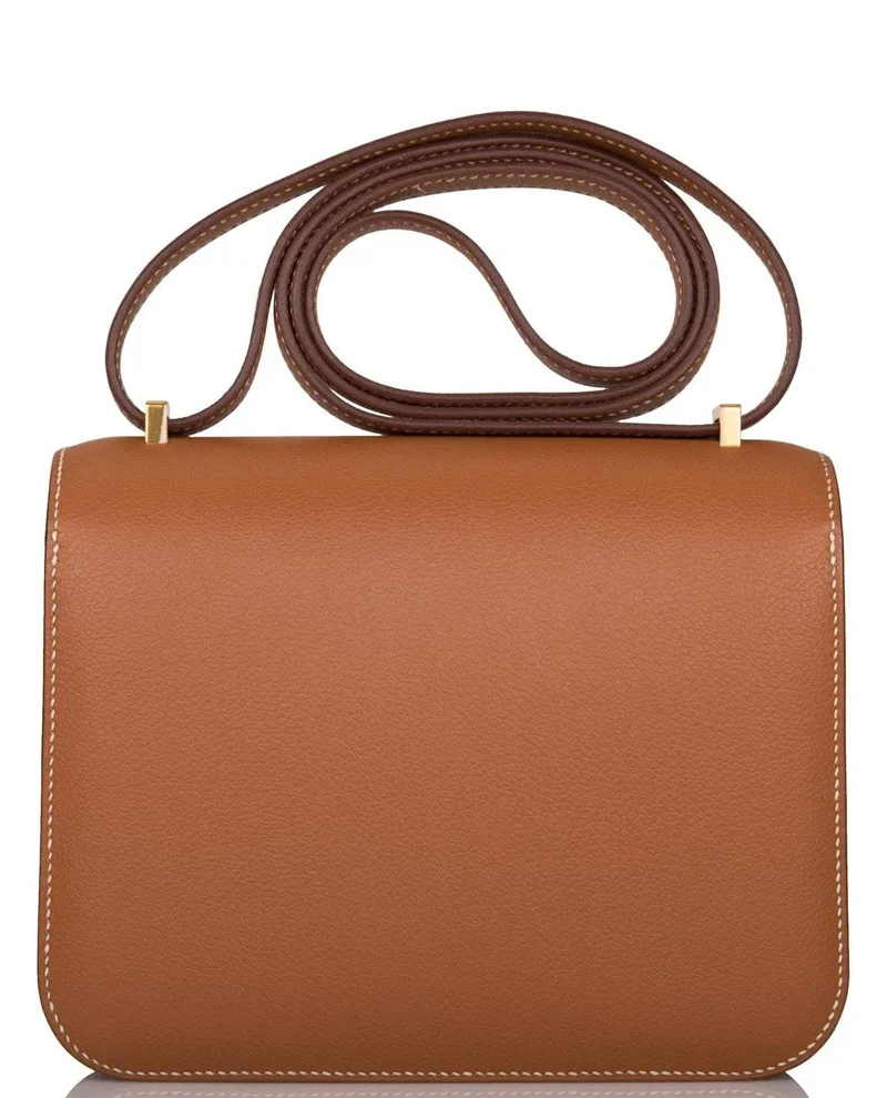 Women's Fashion Hermes Gold Evercolor Mini Constance 18cm Gold Hardware - Image 8