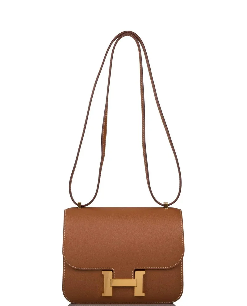 Women's Fashion Hermes Gold Evercolor Mini Constance 18cm Gold Hardware - Image 2