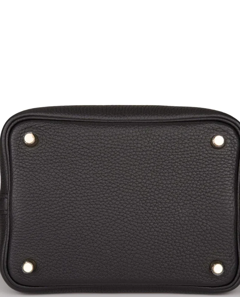 Women's Fashion Hermes Black Clemence Picotin Lock 18cm Gold Hardware - Image 4