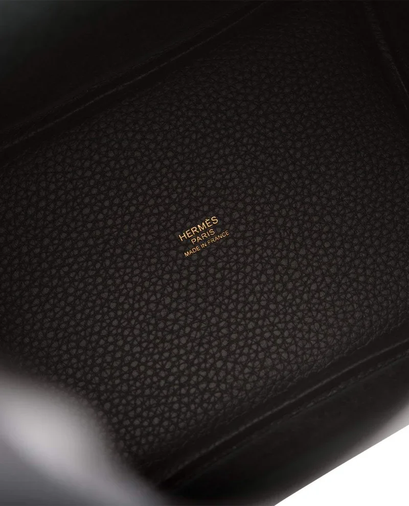 Women's Fashion Hermes Black Clemence Picotin Lock 18cm Gold Hardware - Image 3