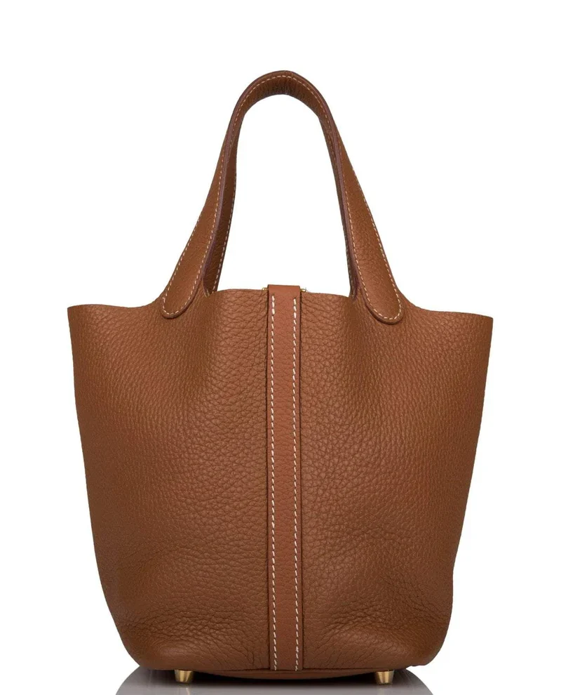 Women's Fashion Hermes Picotin Lock 18 Gold Clemence Gold Hardware - Image 3