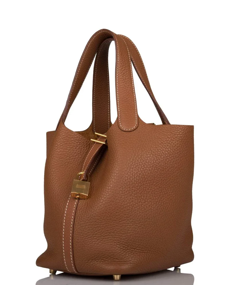 Women's Fashion Hermes Picotin Lock 18 Gold Clemence Gold Hardware - Image 2